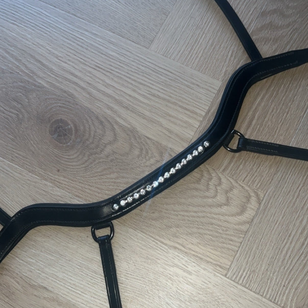 PH deluxe næsebånd "Anatomic" buckle diamond white - Aríus Icehorse Line