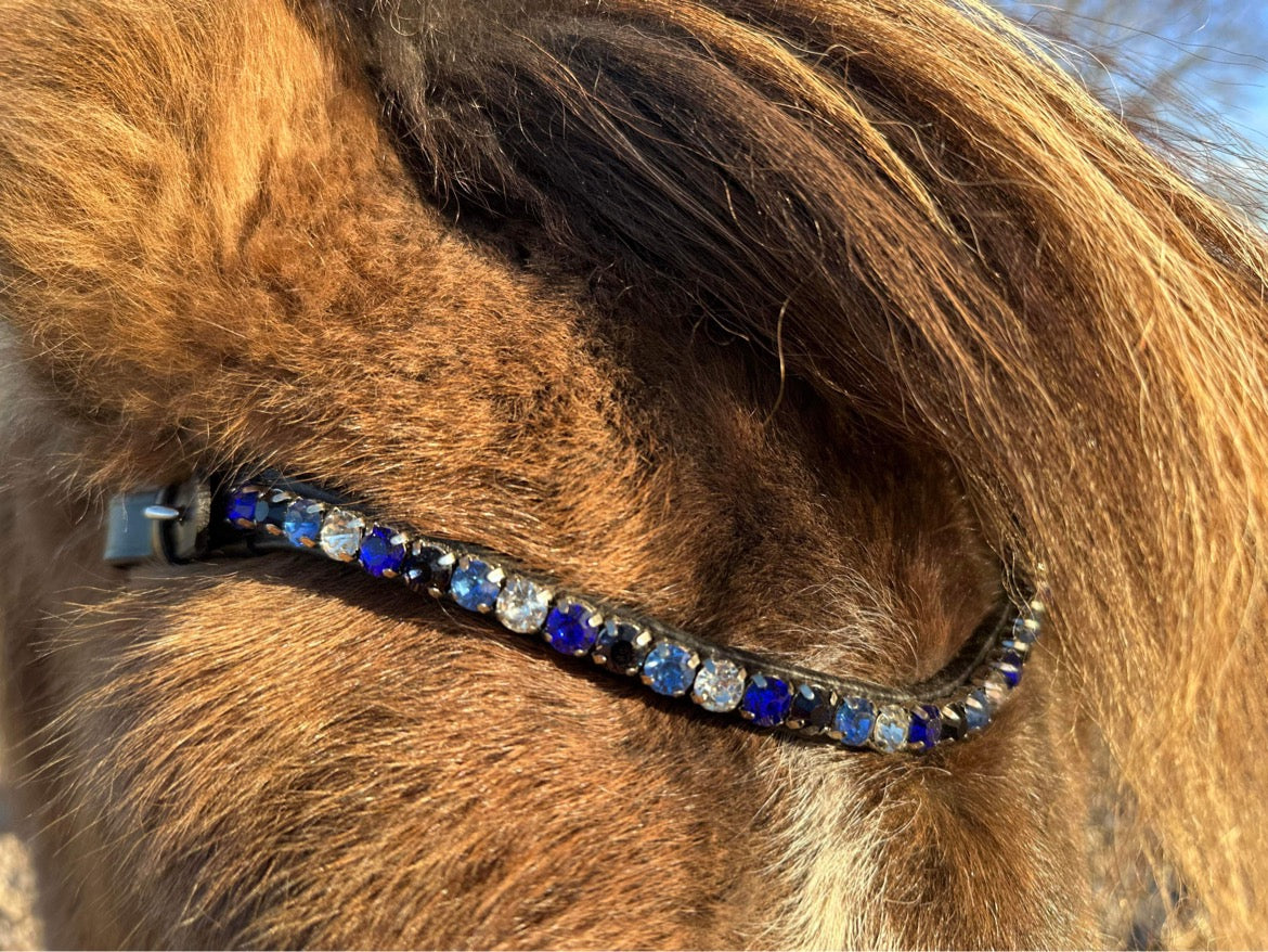 PH deluxe pandebånd “DIAMOND fine” blue - Aríus Icehorse Line