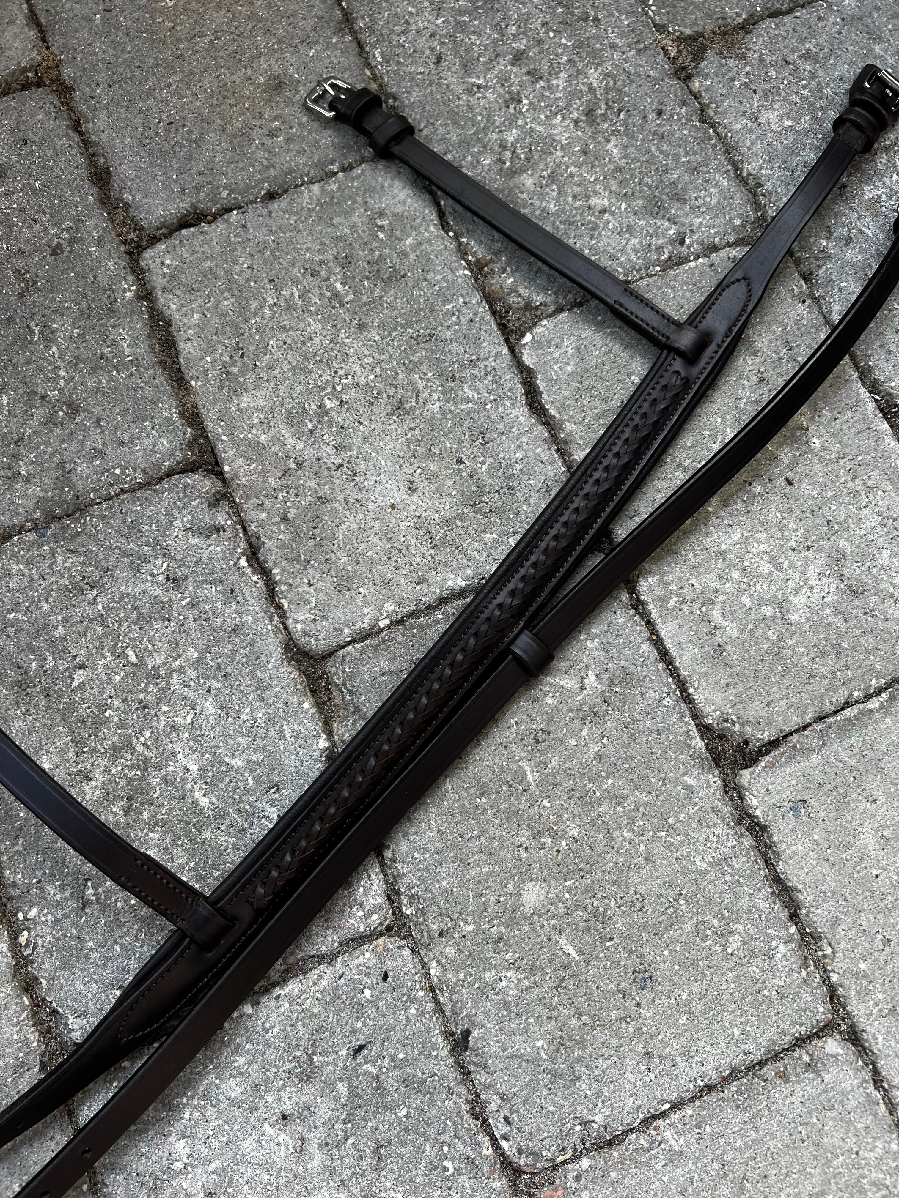 PH deluxe kombineret næserem braid exclusive brown - Aríus Icehorse Line