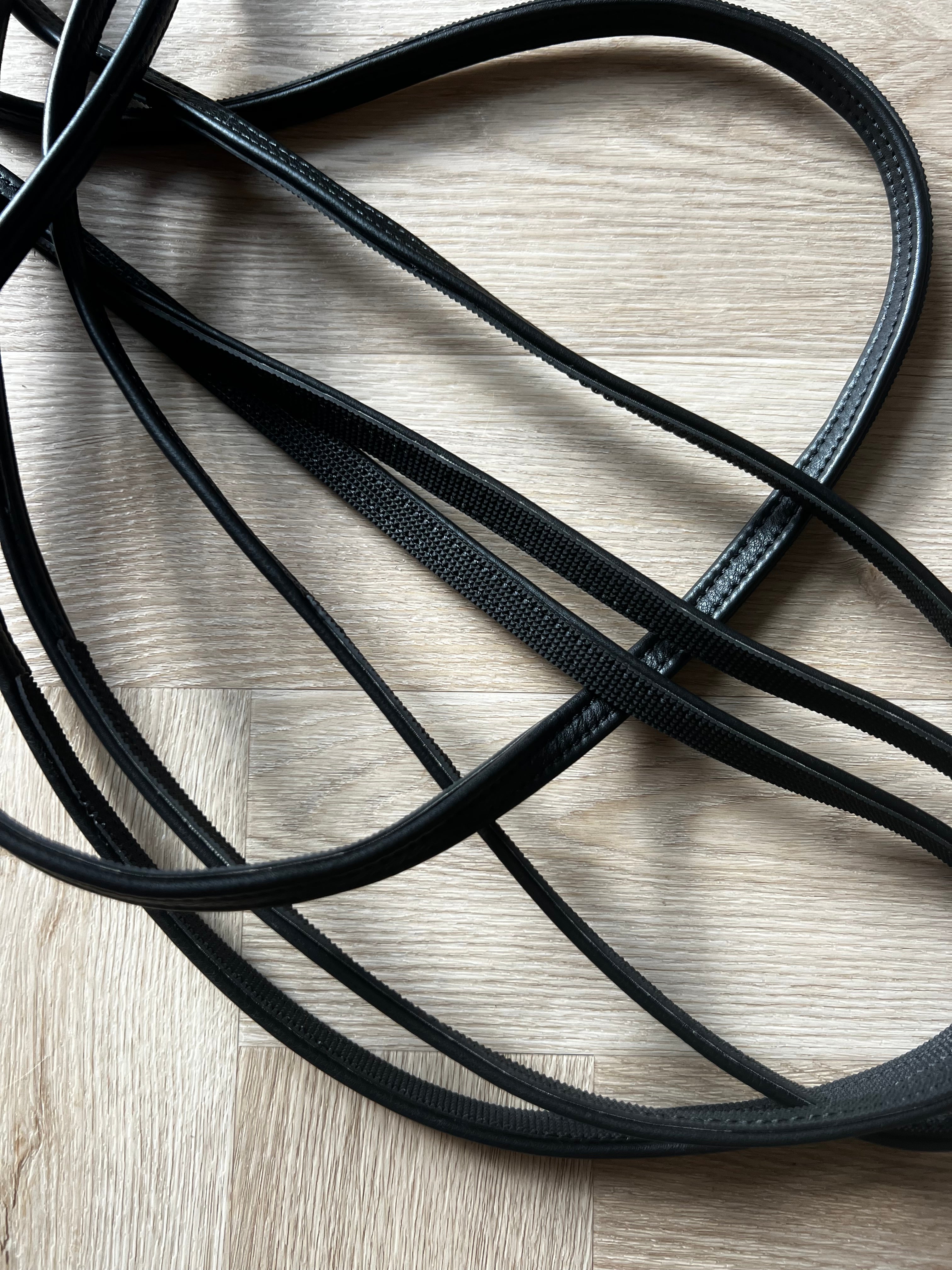 PH xtra soft læder griptøjle uden stoppere BLACK - Aríus Icehorse Line