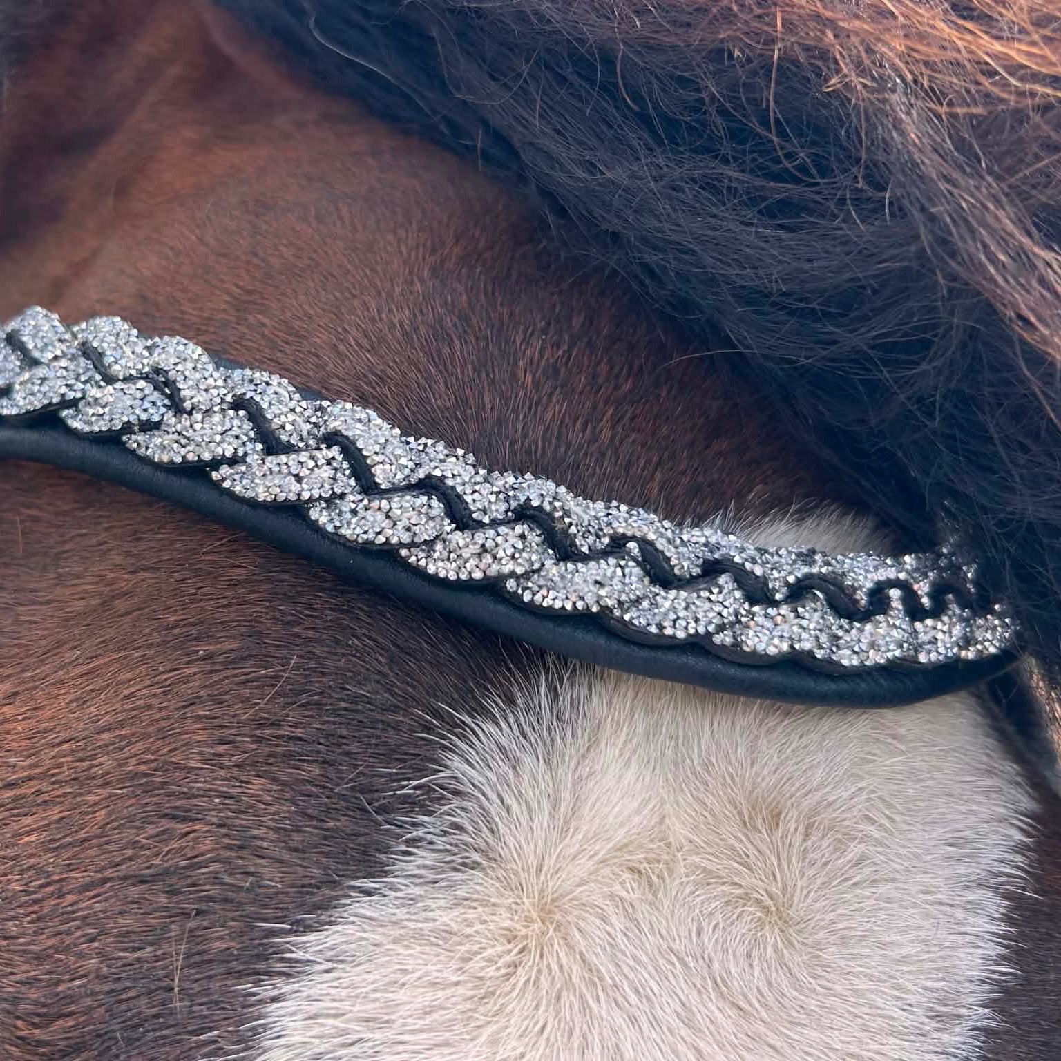 PH deluxe pandebånd braid silver glitter