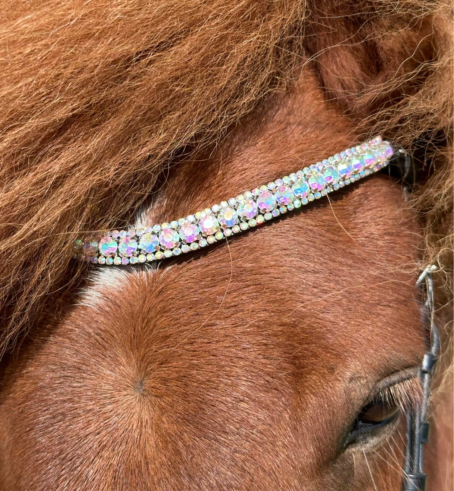 PH deluxe pandebånd diamond 3 rows rainbow - Aríus Icehorse Line