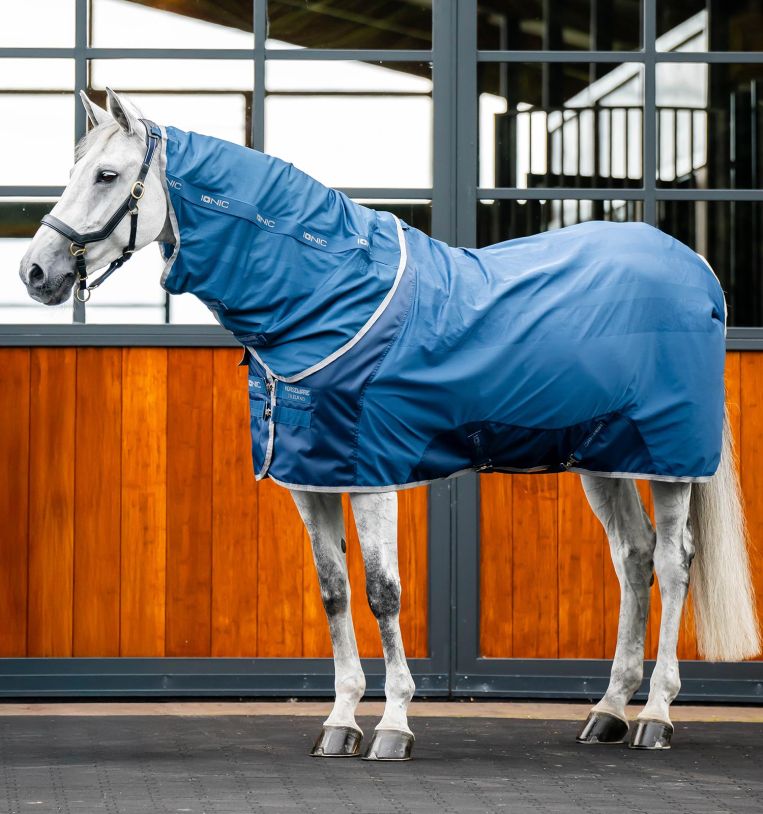 Horseware Rambo Ionic therapy mesh cooler hood - Aríus Icehorse Line
