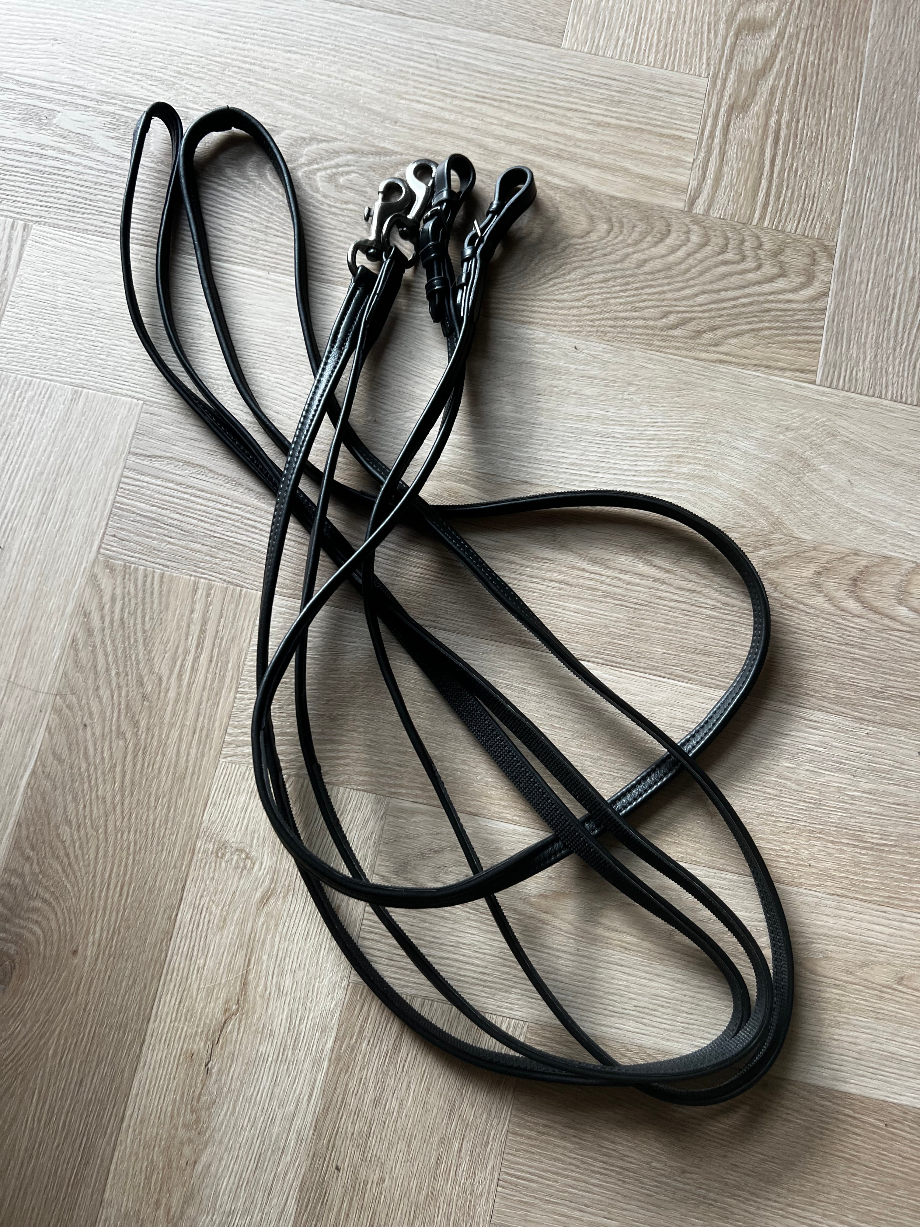 PH xtra soft læder griptøjle uden stoppere BLACK - Aríus Icehorse Line