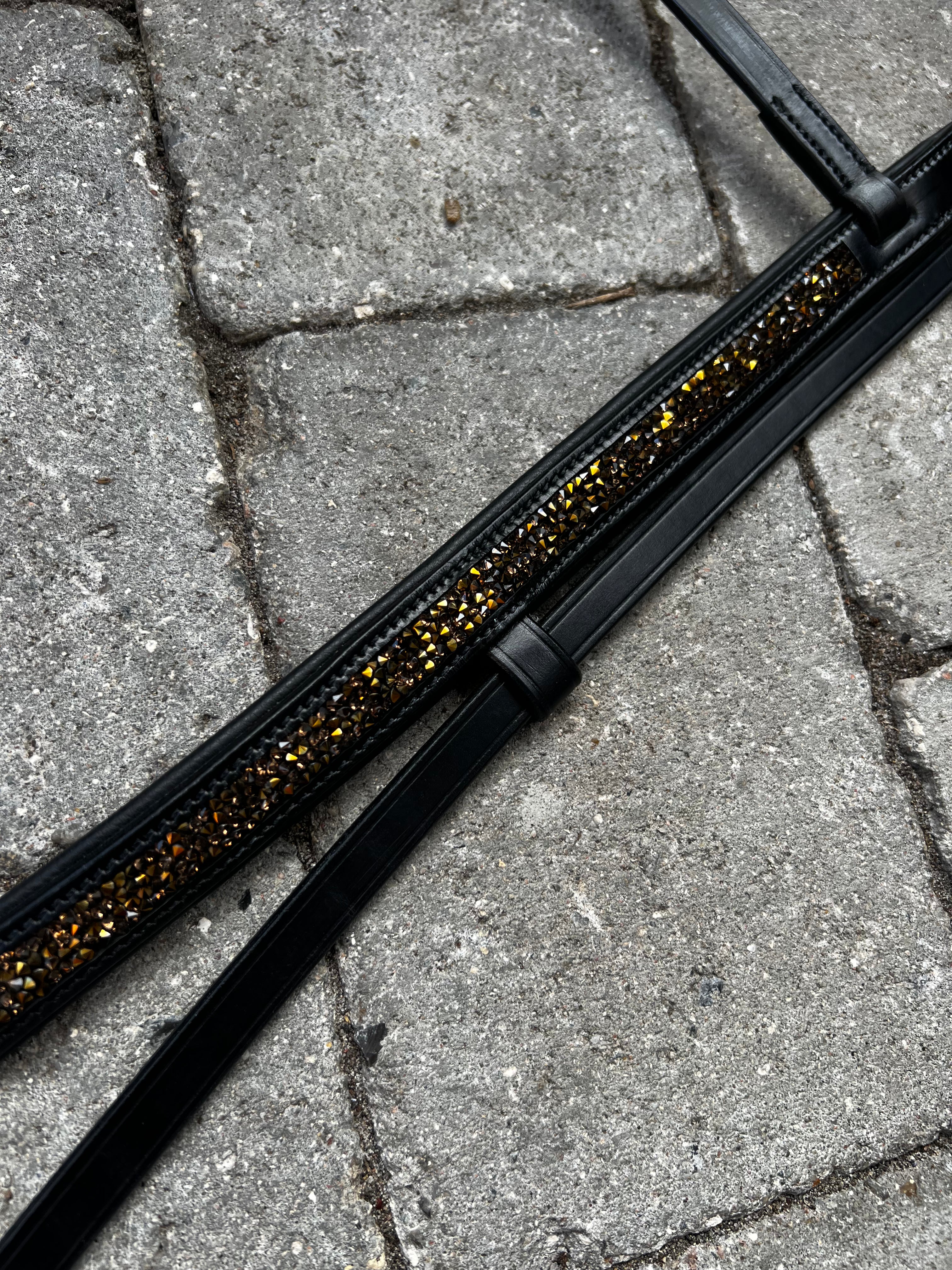 PH deluxe kombineret næserem rockcrystal gold - Aríus Icehorse Line
