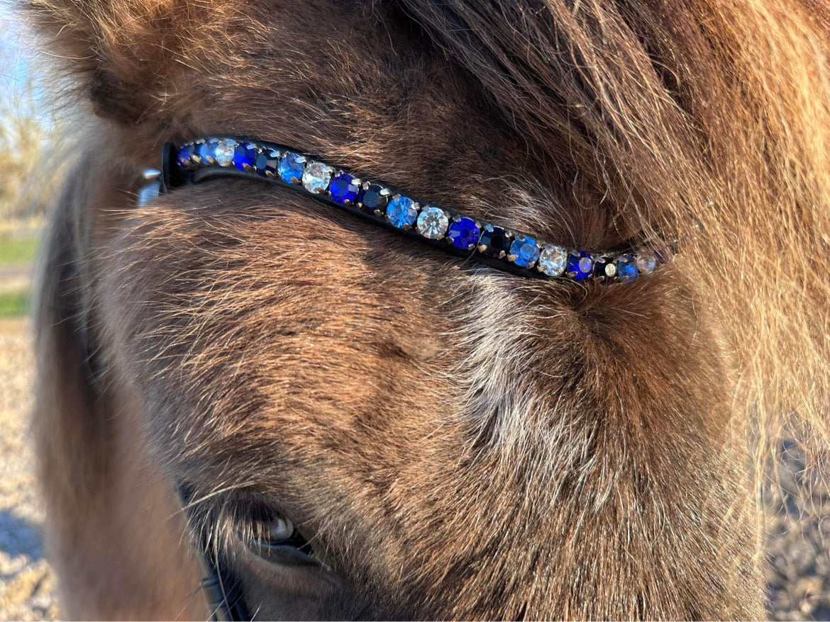 PH deluxe pandebånd “DIAMOND fine” blue - Aríus Icehorse Line