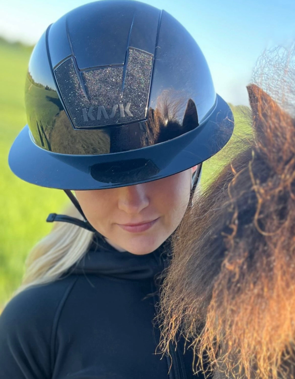 KASK Kooki lady ridehjelm shiny swarovski - Aríus Icehorse Line
