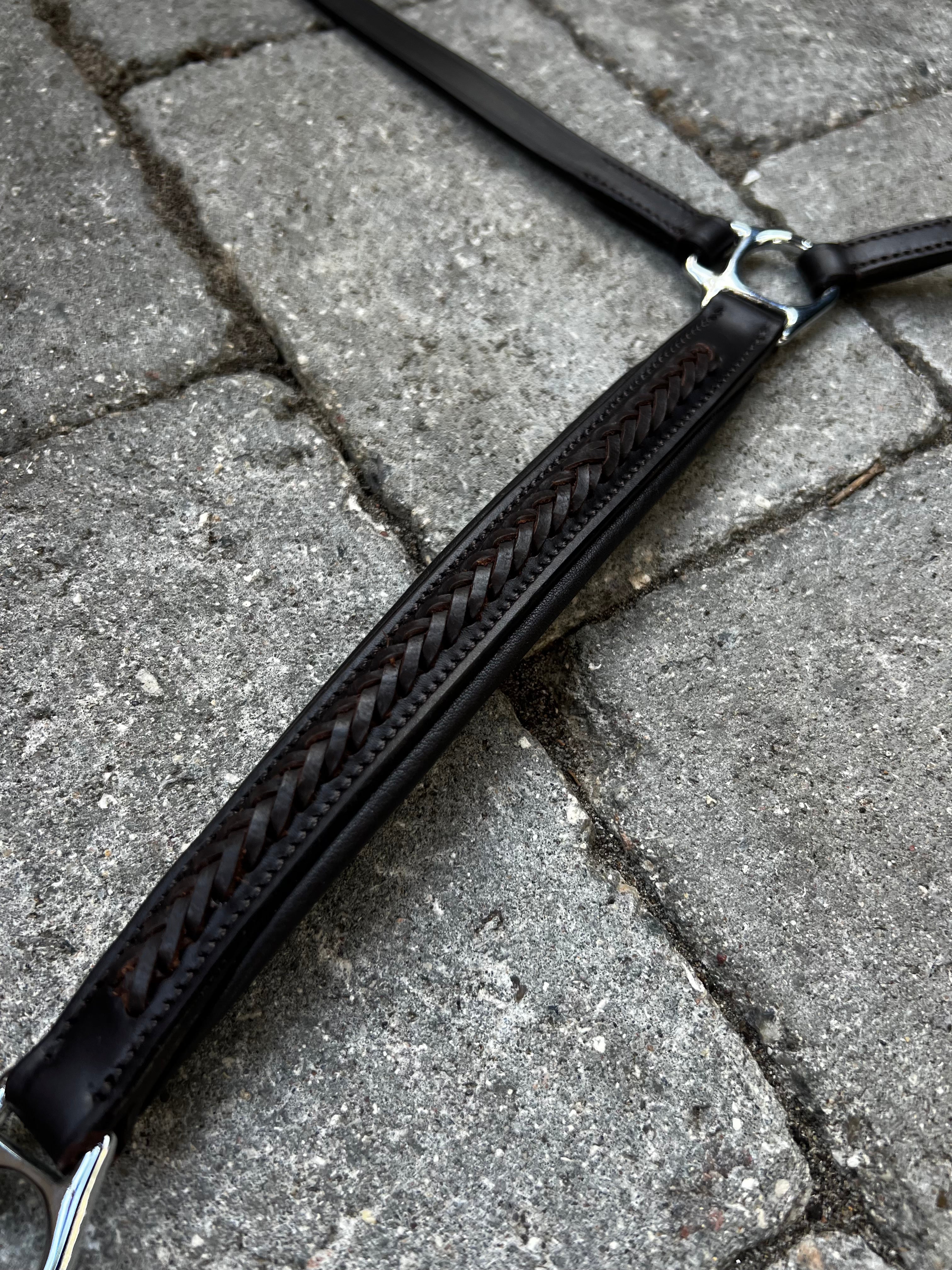 PH deluxe hannoveransk næserem braid exclusive brown - Aríus Icehorse Line