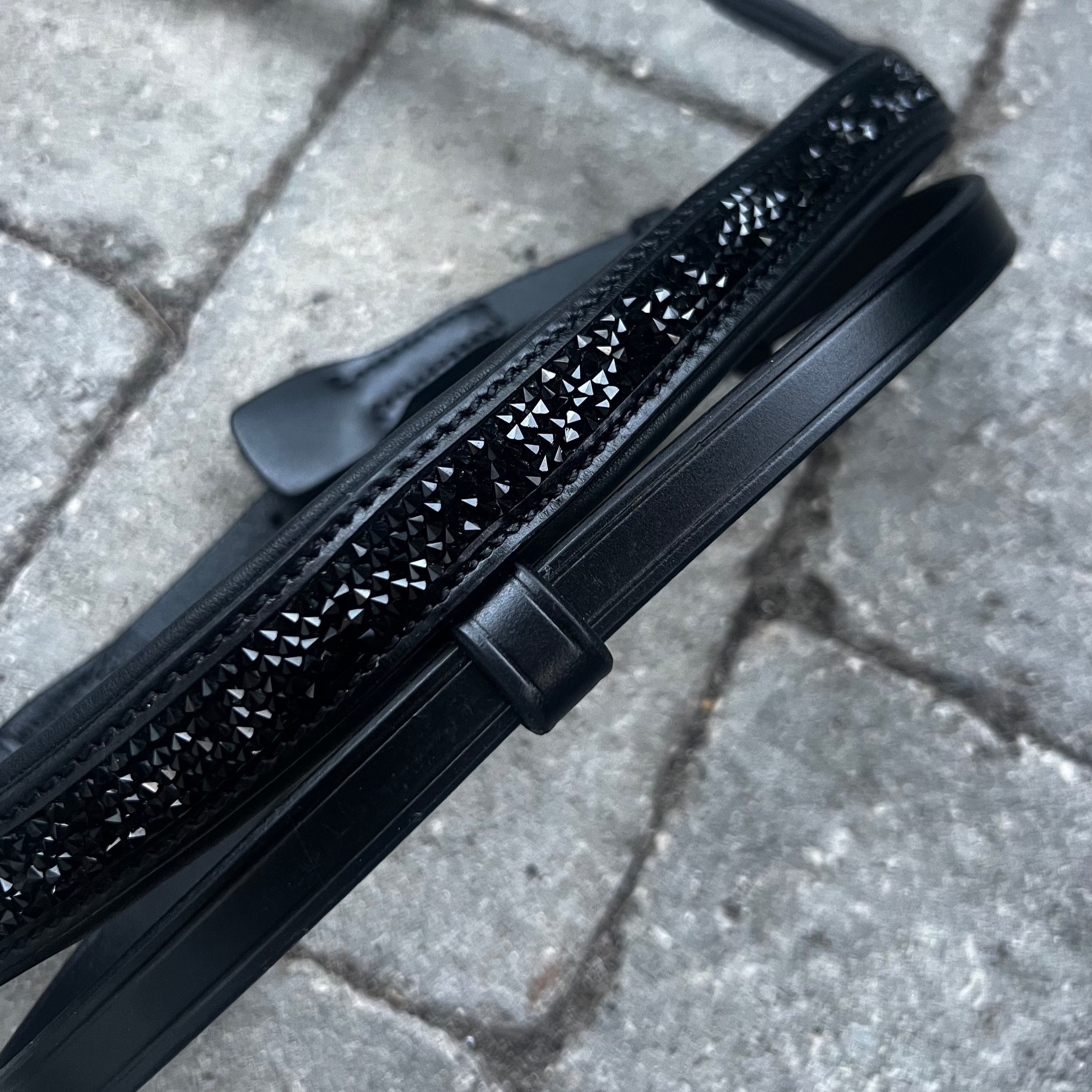 PH deluxe kombineret næserem rockcrystal black - Aríus Icehorse Line