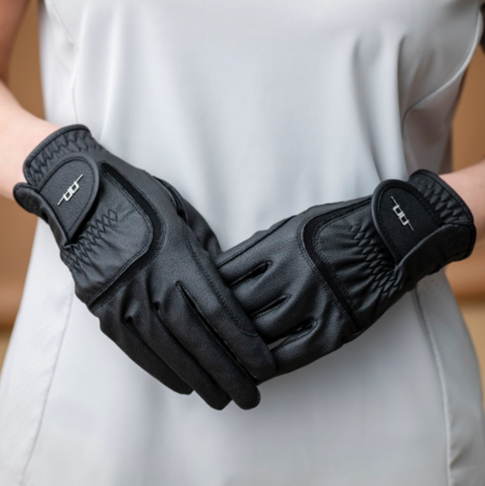 AA platinum ridehandske "core" black - Aríus Icehorse Line