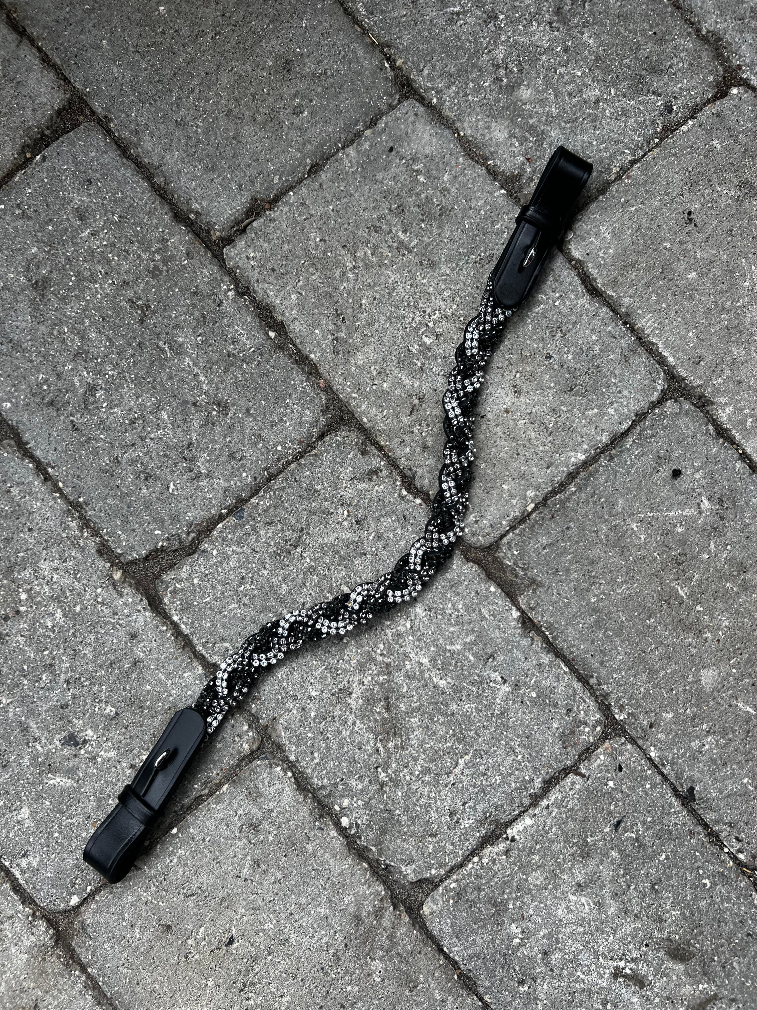 PH deluxe pandebånd diamond braid black/grey/white - Aríus Icehorse Line