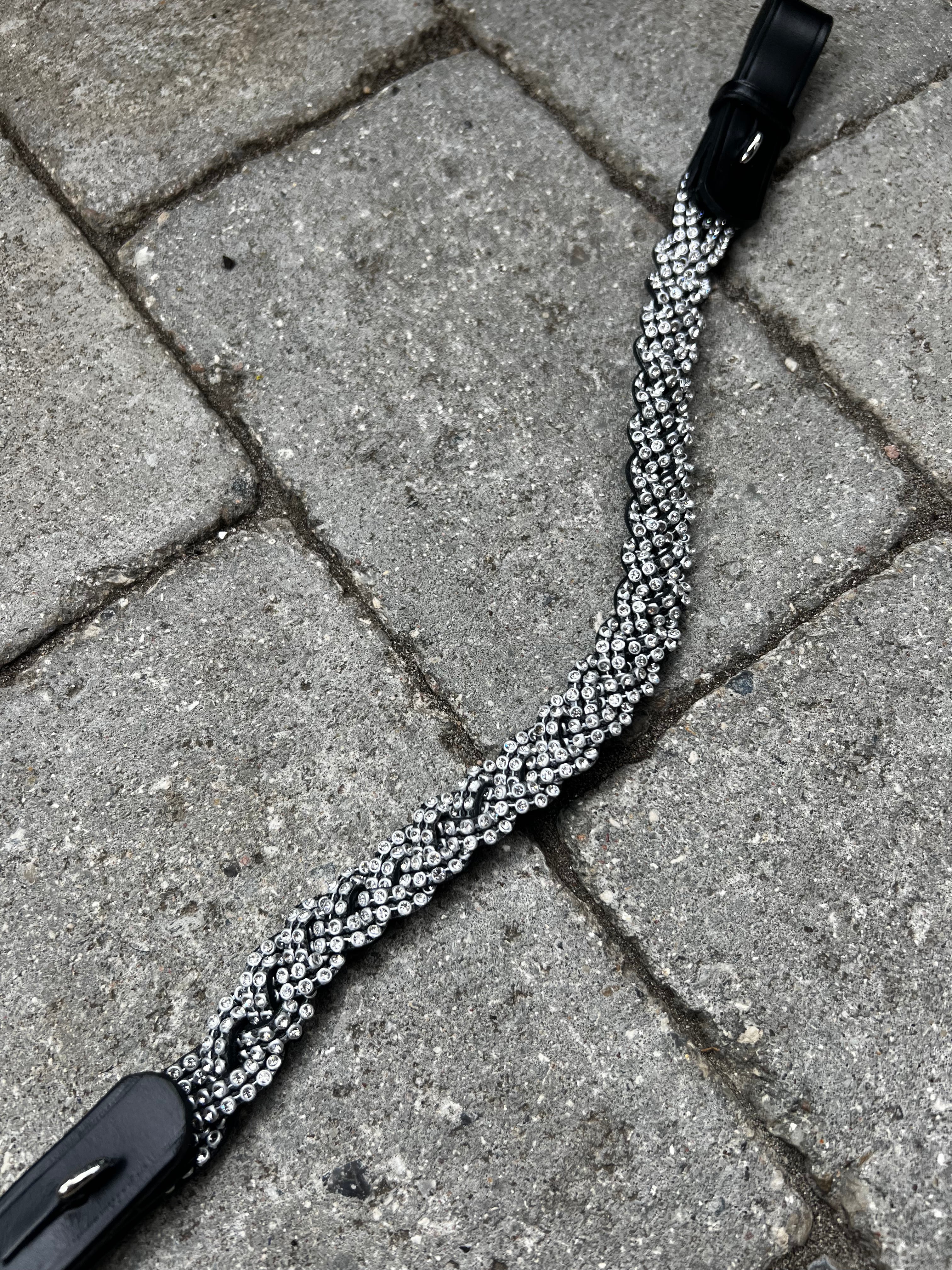 PH deluxe pandebånd diamond braid white - Aríus Icehorse Line