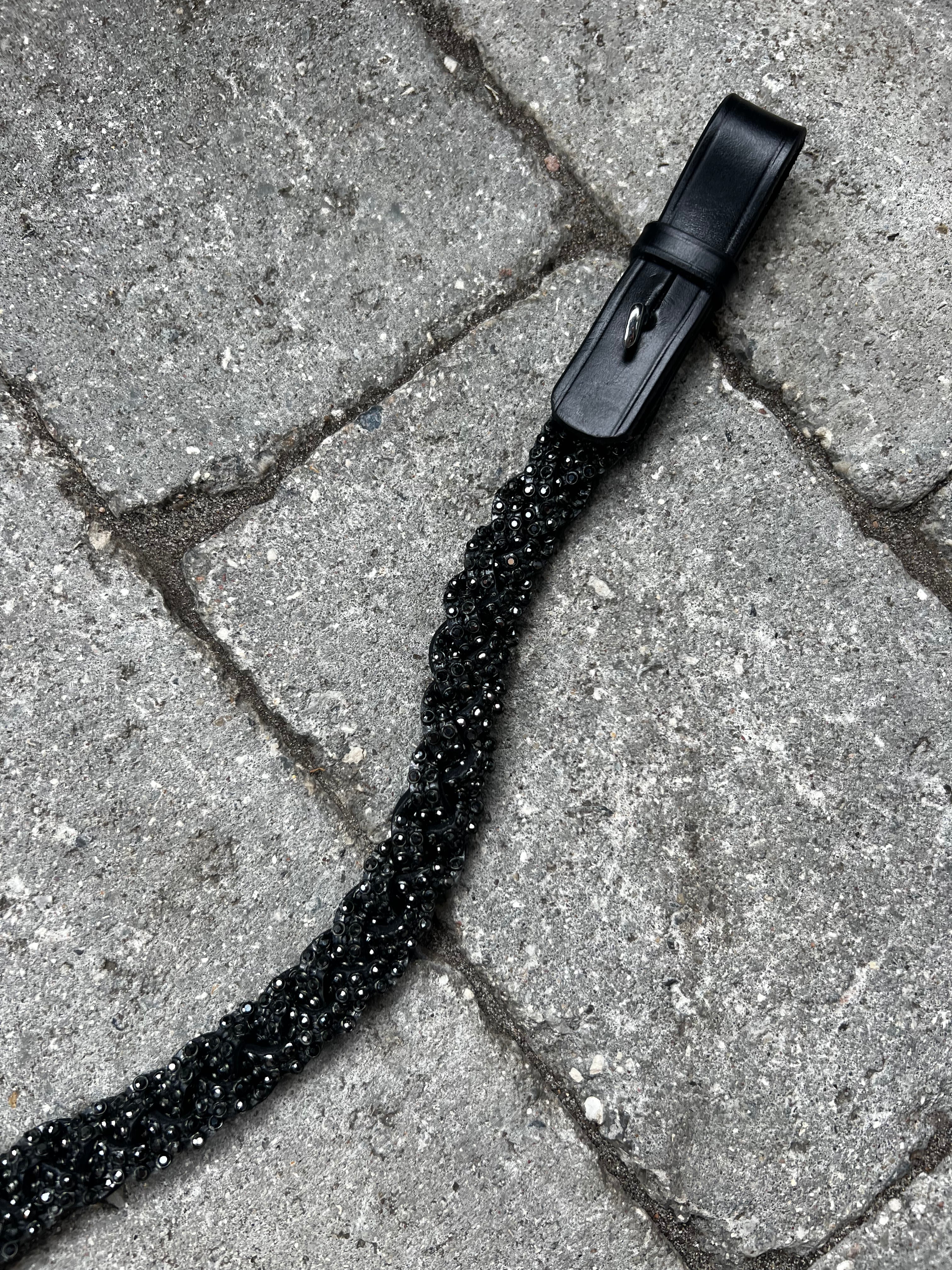 PH deluxe pandebånd diamond braid black - Aríus Icehorse Line
