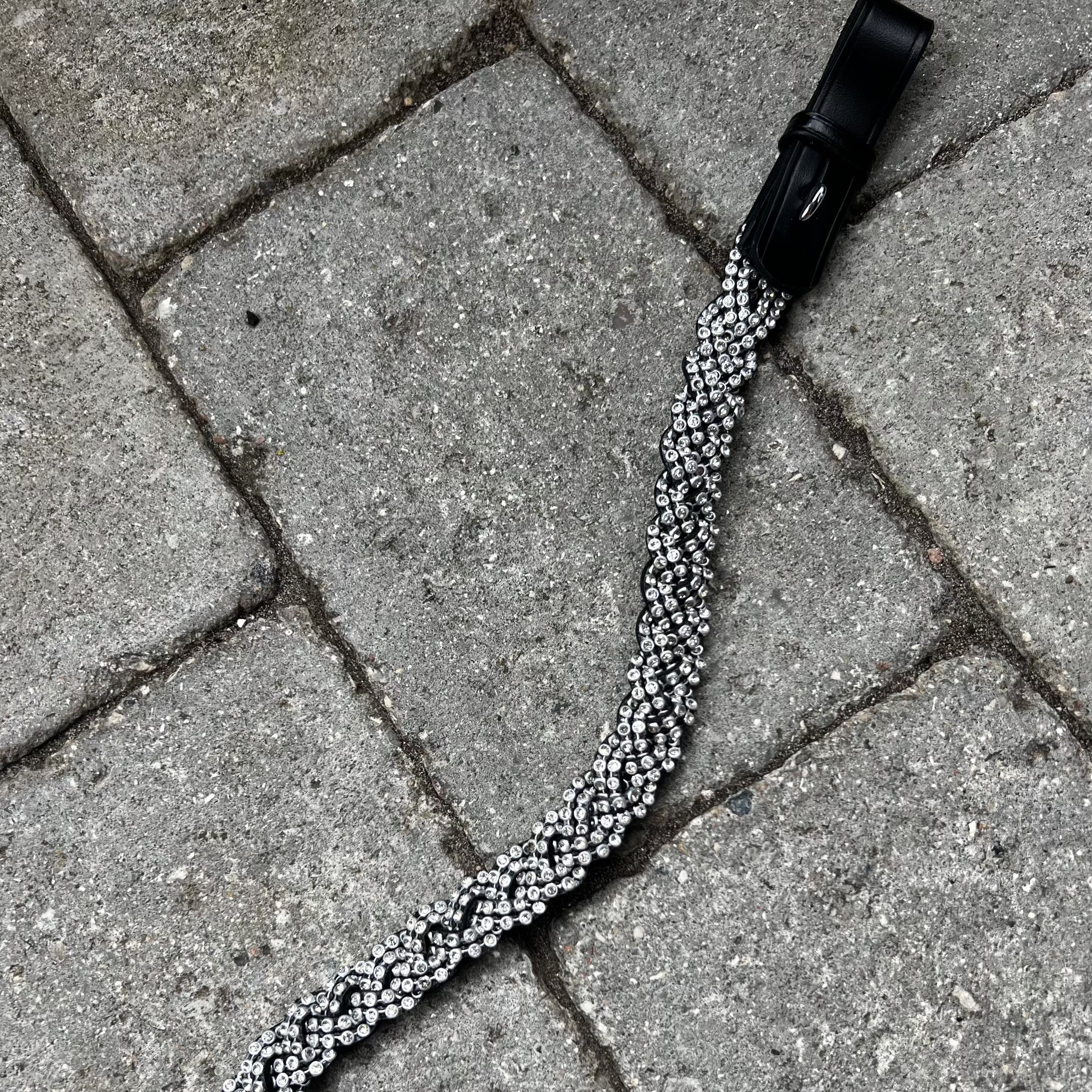 PH deluxe pandebånd diamond braid white - Aríus Icehorse Line
