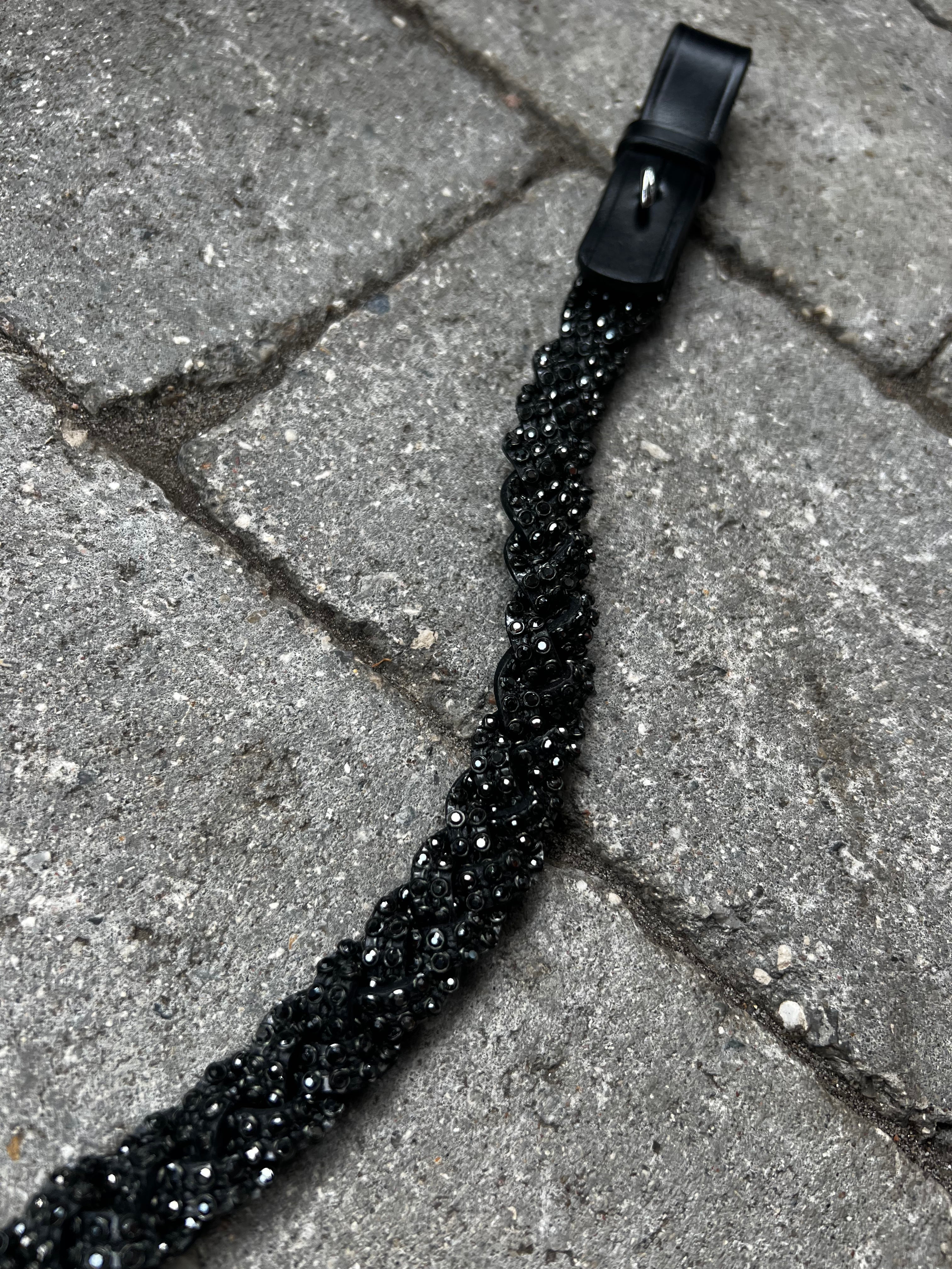 PH deluxe pandebånd diamond braid black - Aríus Icehorse Line
