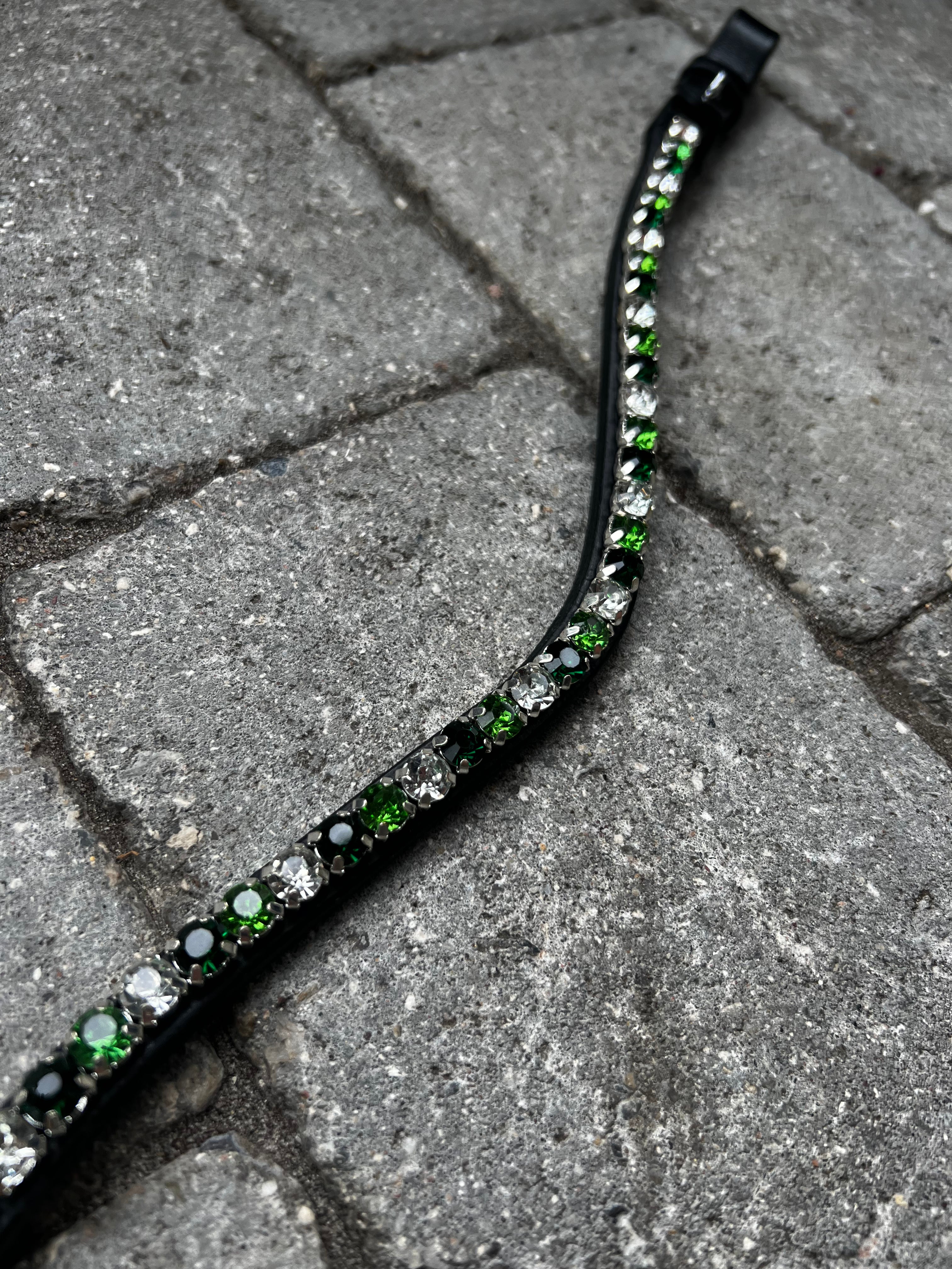PH deluxe pandebånd “DIAMOND fine” green - Aríus Icehorse Line