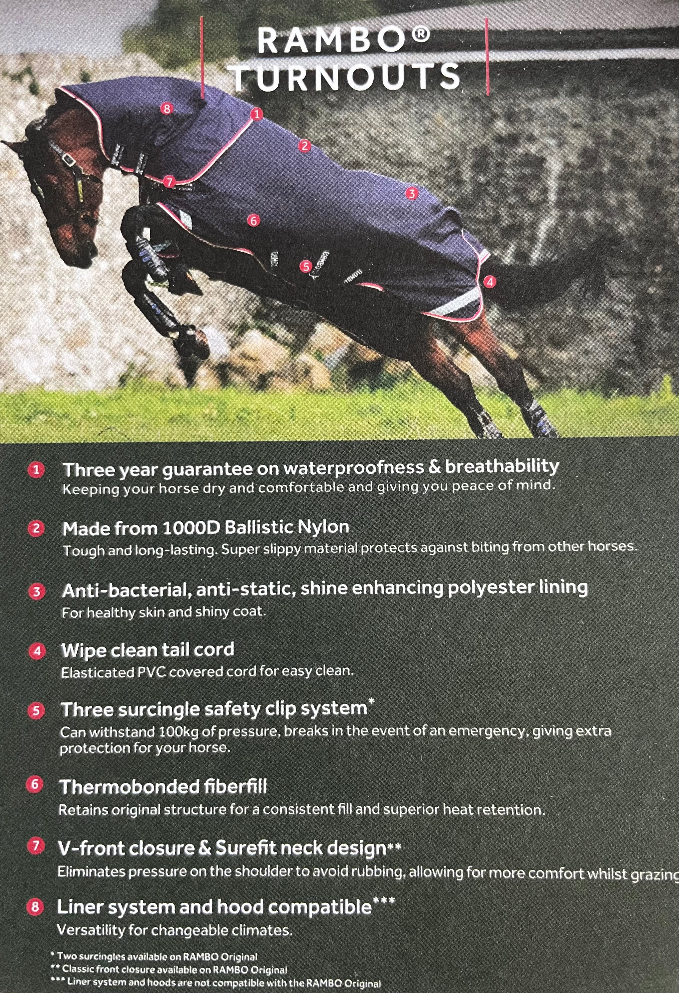 HORSEWARE RAMBO ICELANDIC 200 GRAMS VINTERDÆKKEN - Aríus