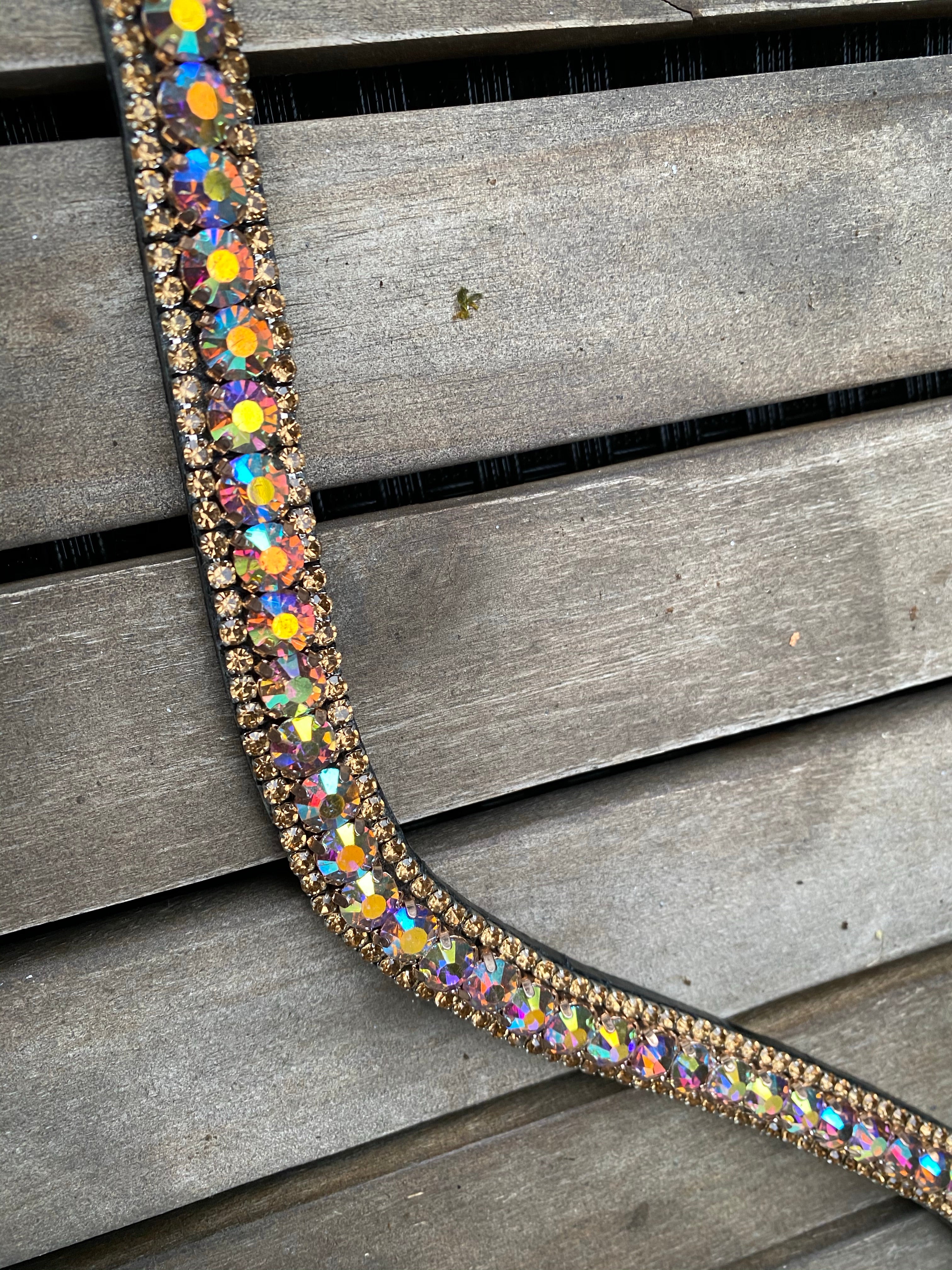PH deluxe pandebånd diamond 3 rows golden rainbow - Aríus