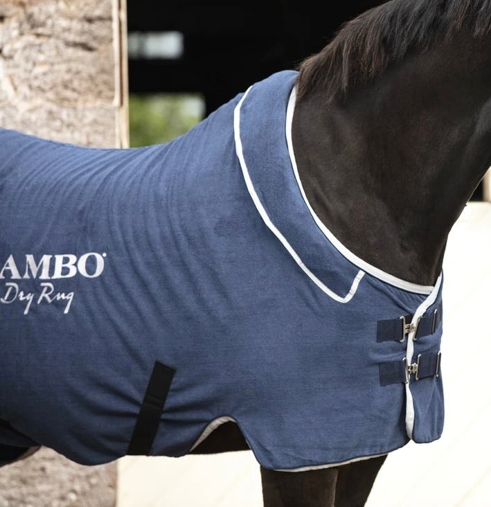 Horseware Rambo Dry Rug microfibre, gråt eller blåt - Aríus