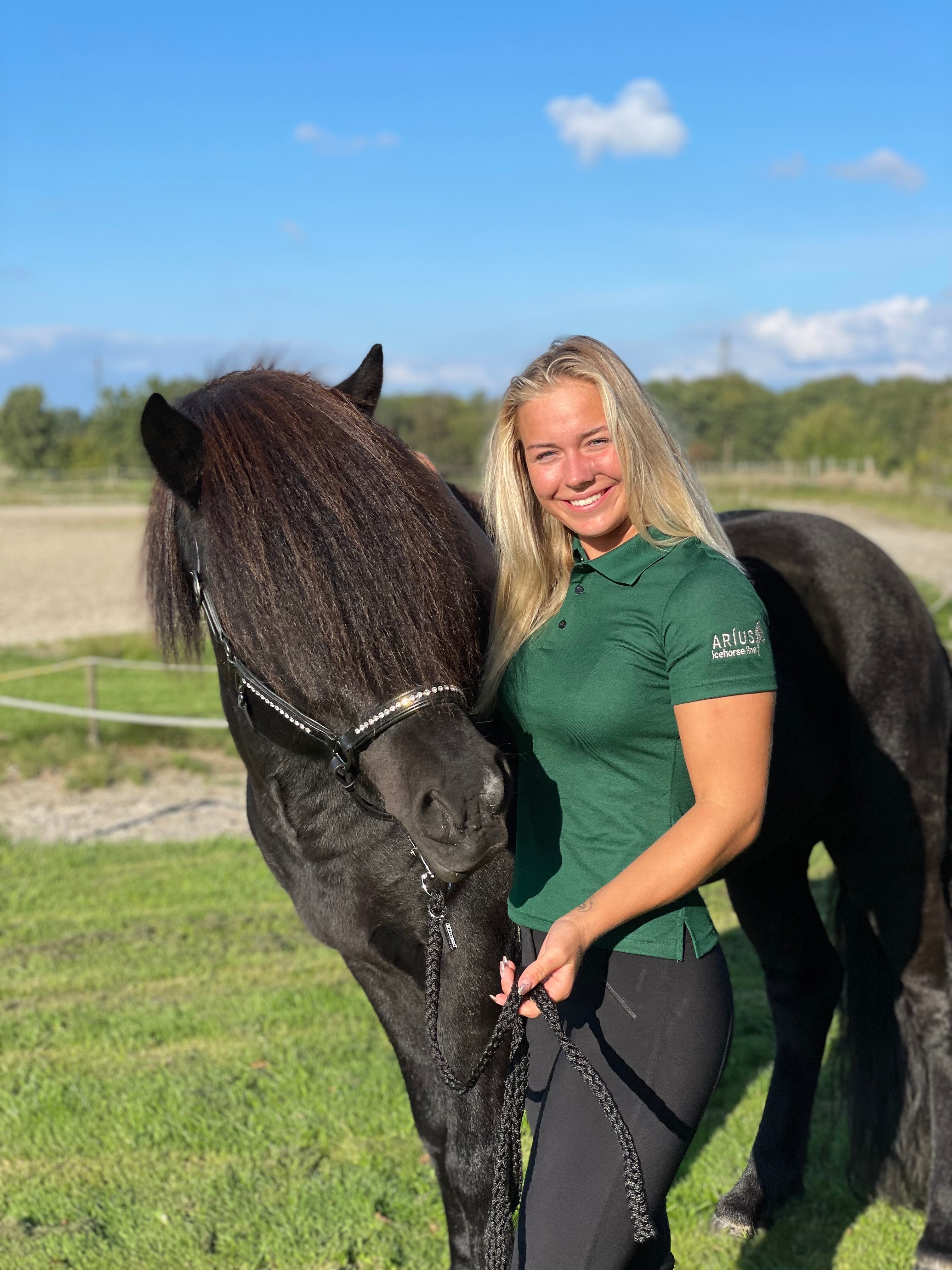 Aríus kortærmet trænings polo grøn - Aríus