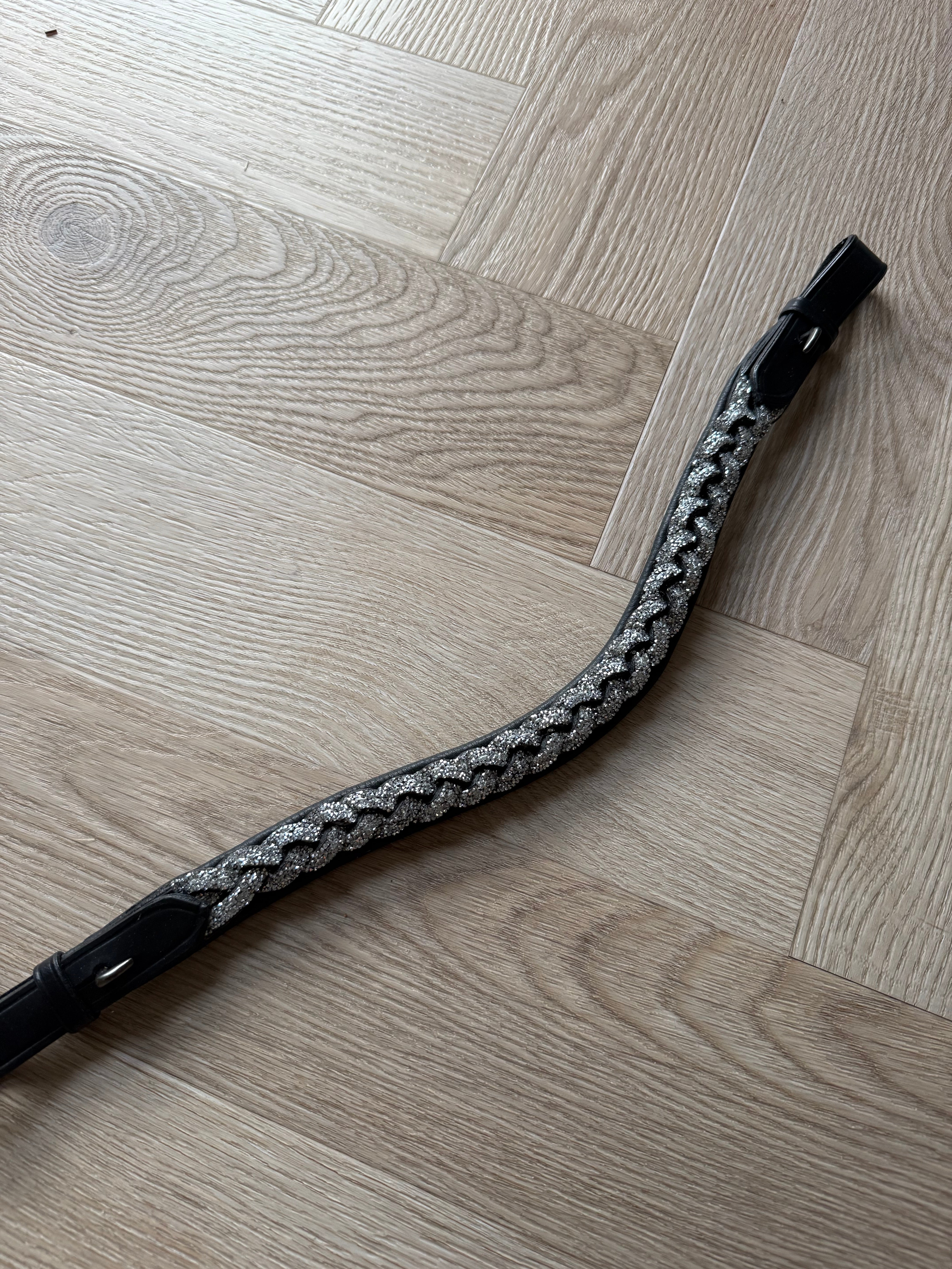 PH deluxe pandebånd braid silver glitter