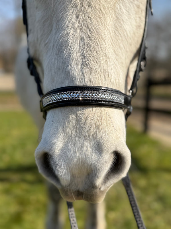 PH deluxe Hannoveranian noseband diamond glitter