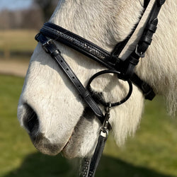 PH deluxe combined noseband arrow dark grey