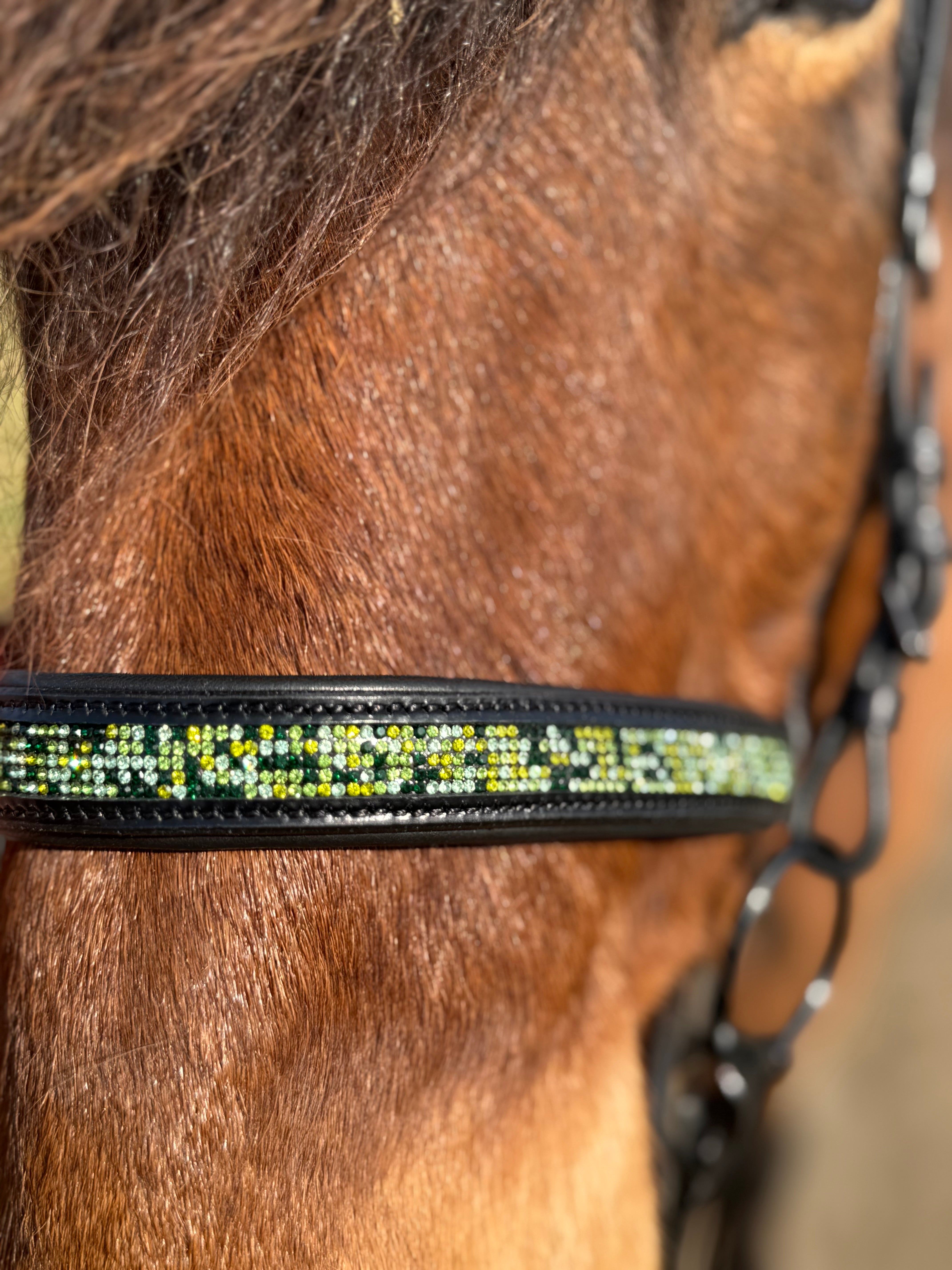 PH deluxe engelsk næserem green magic - Aríus Icehorse Line