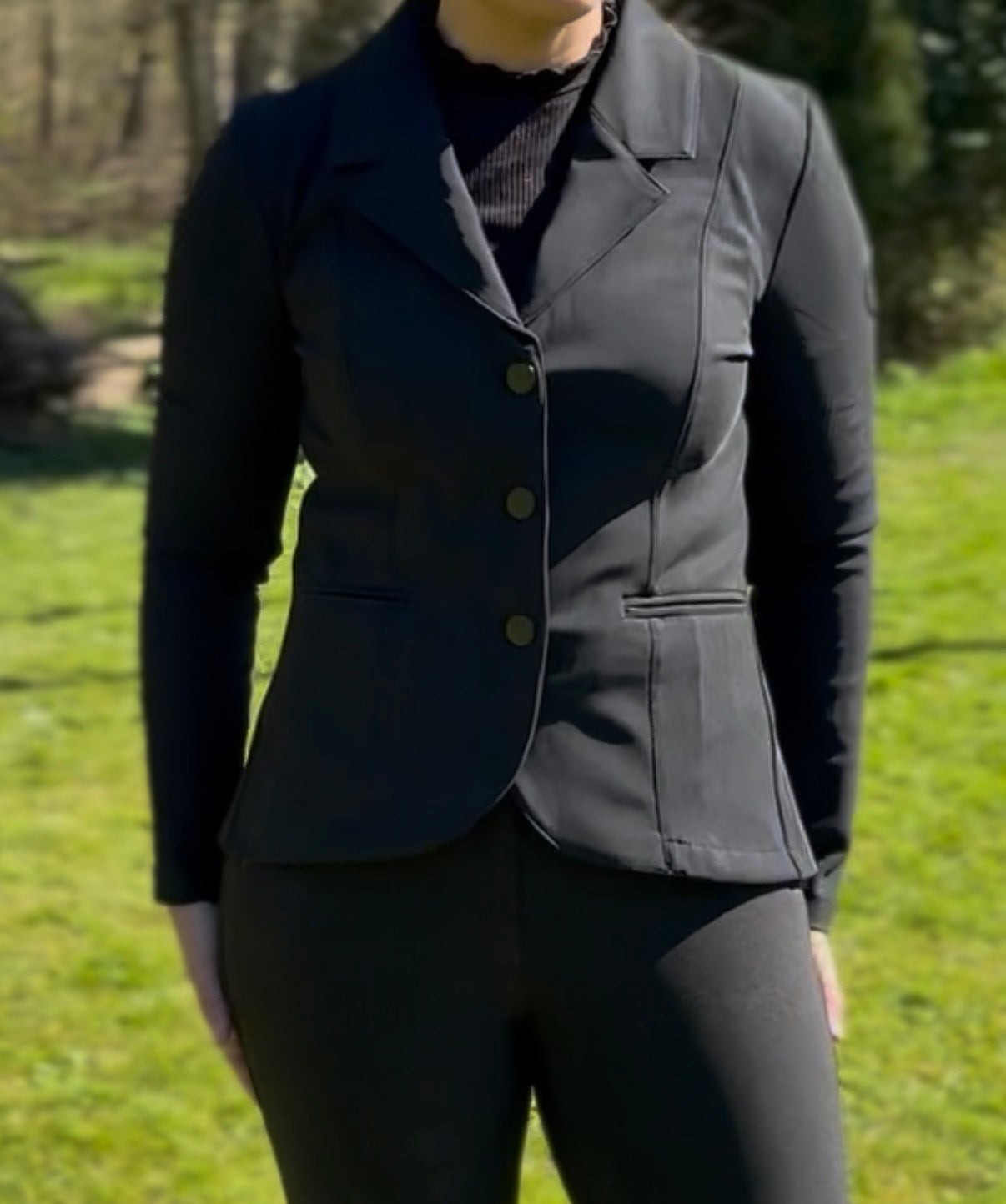 Aríus tecnical stævnejakke, sort - Aríus Icehorse Line