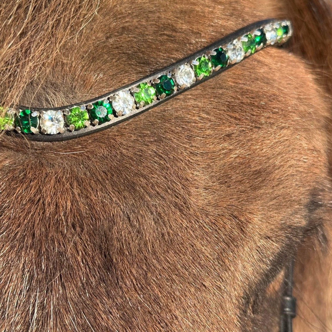 PH deluxe pandebånd “DIAMOND fine” green - Aríus Icehorse Line