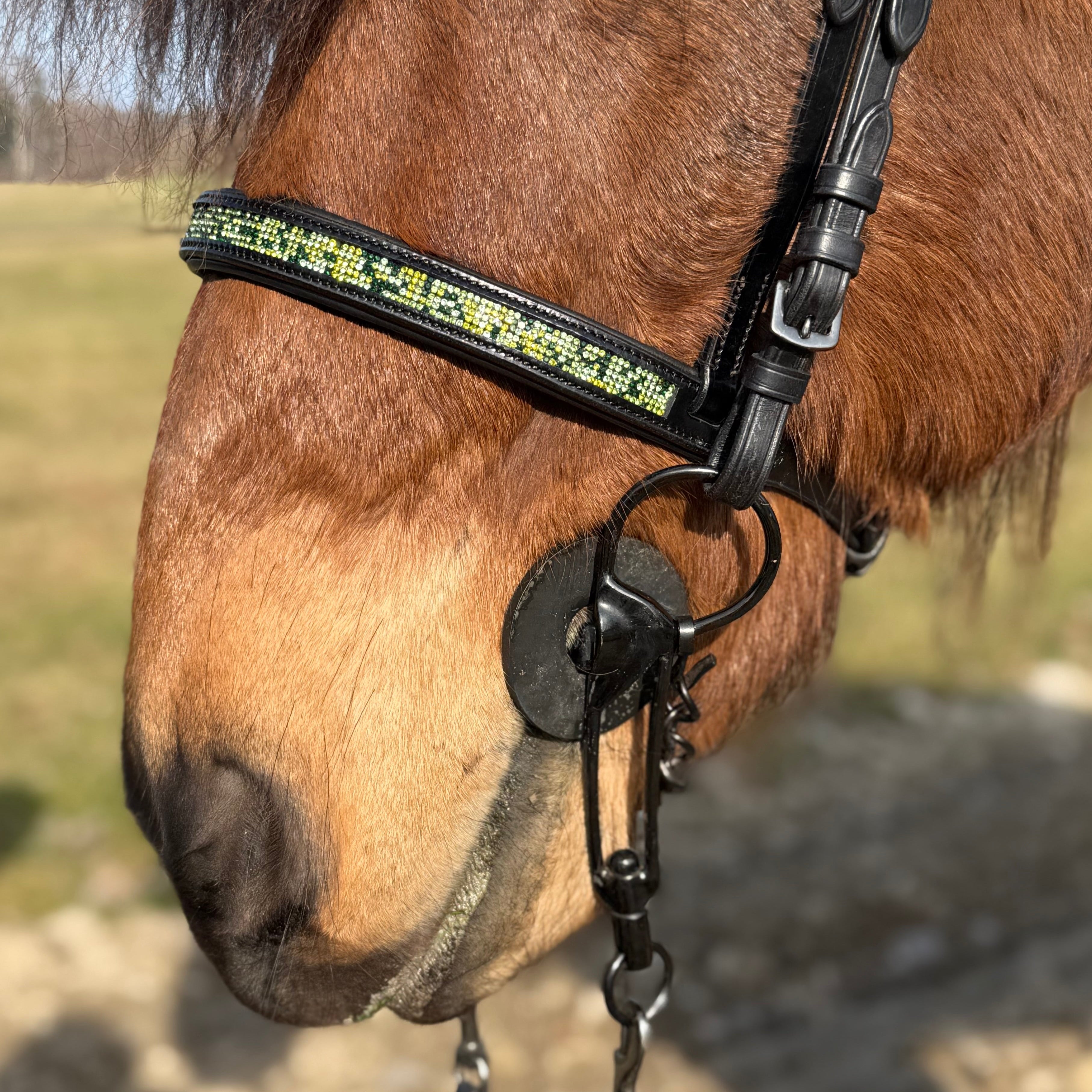 PH deluxe engelsk næserem green magic - Aríus Icehorse Line