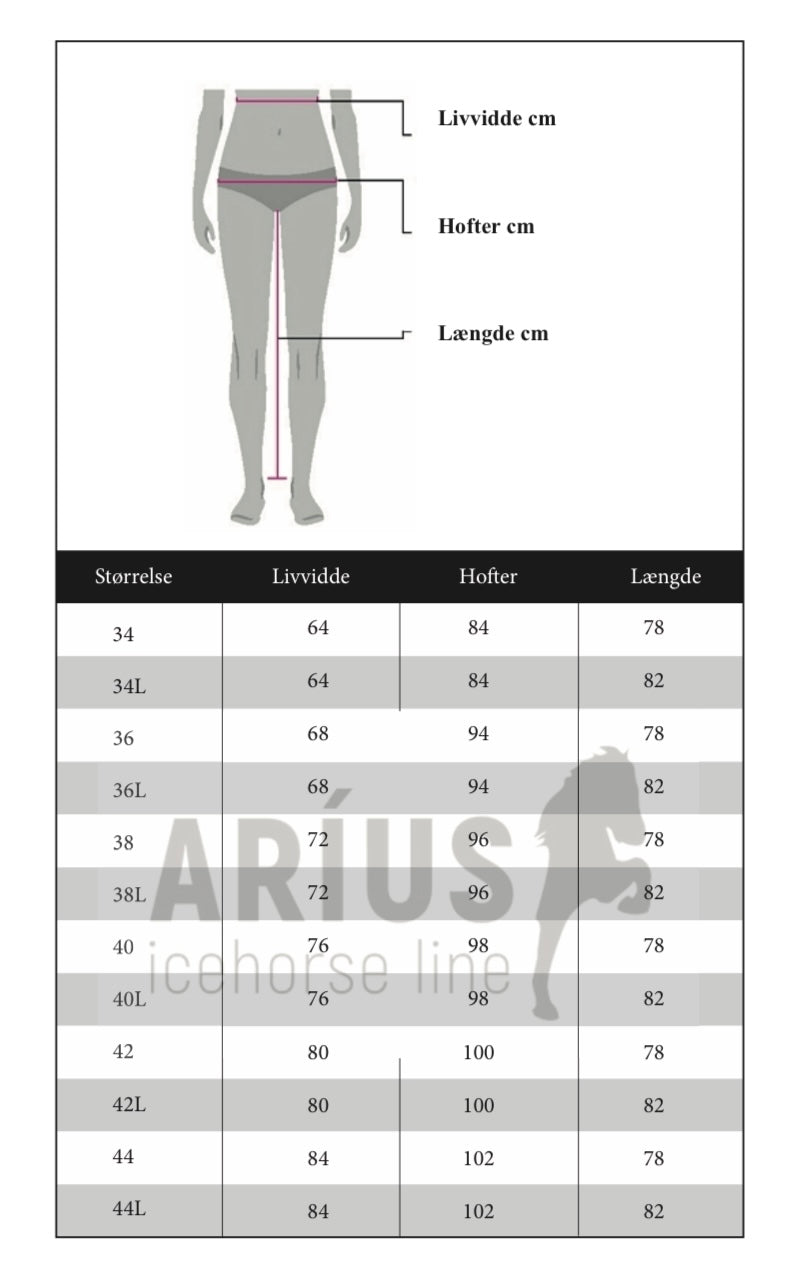 Aríus softshell jodphurs vinterridebukser fullgrip - Aríus Icehorse Line