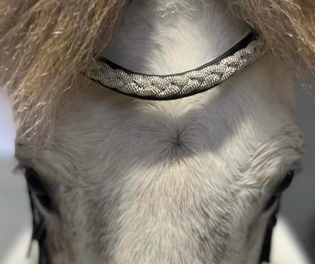 PH deluxe pandebånd silver braid - Aríus Icehorse Line