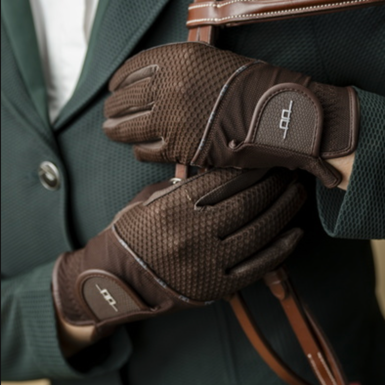 AA platinum ridehandske "motion lite mesh" brown - Aríus Icehorse Line