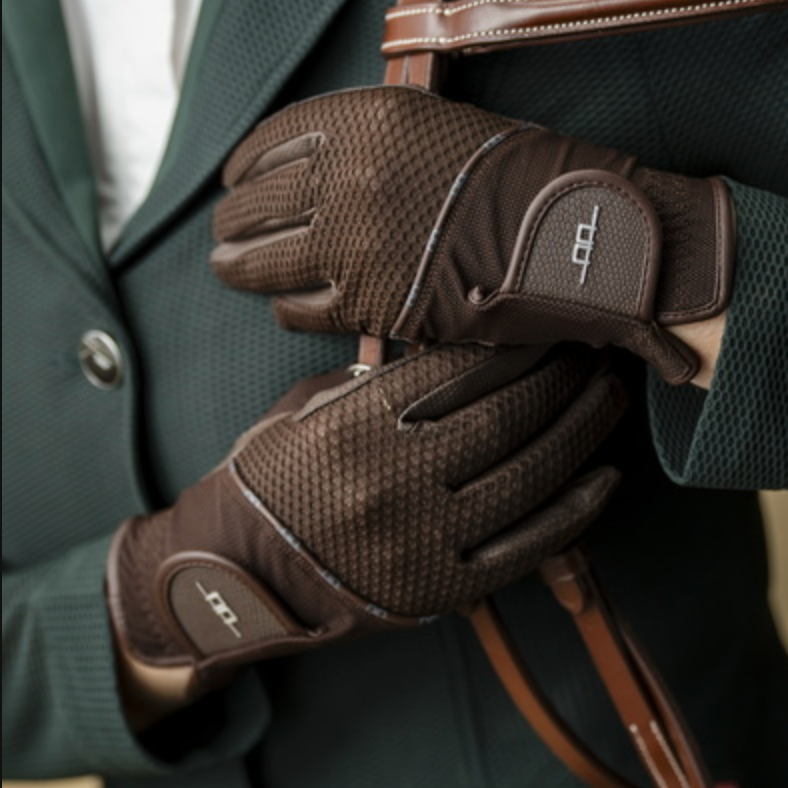 AA platinum riding glove "motion lite mesh" brown