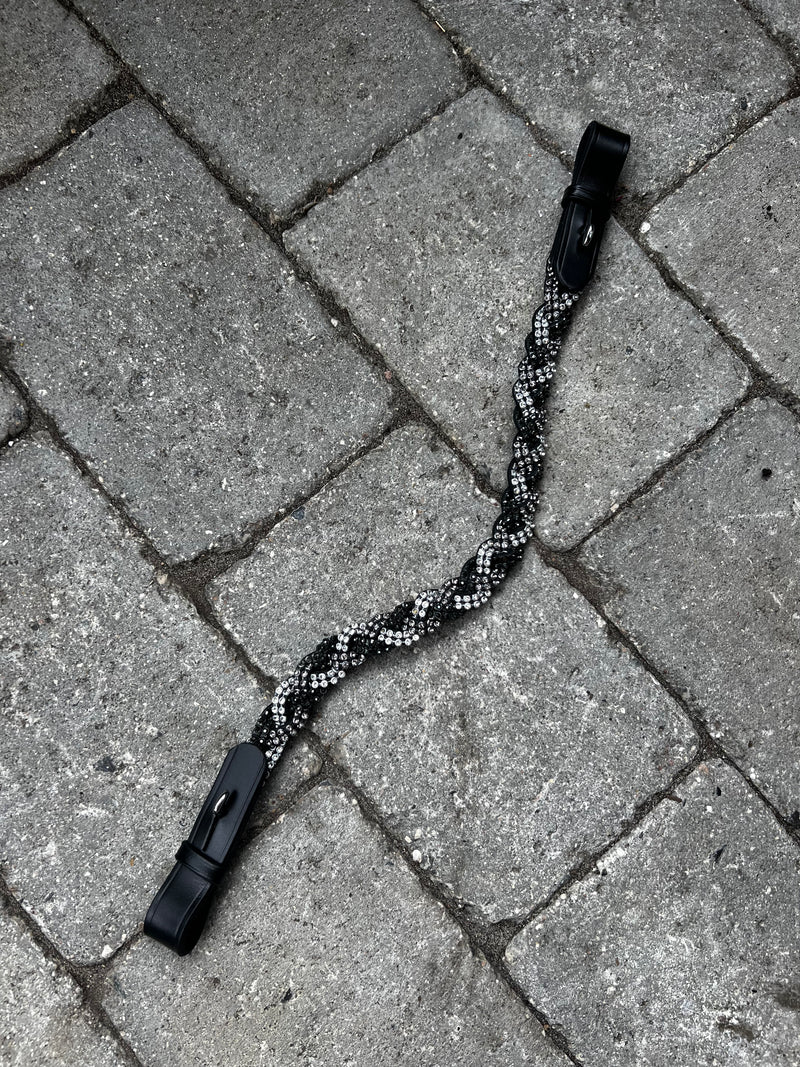PH deluxe pandebånd diamond braid black/grey/white - Aríus Icehorse Line
