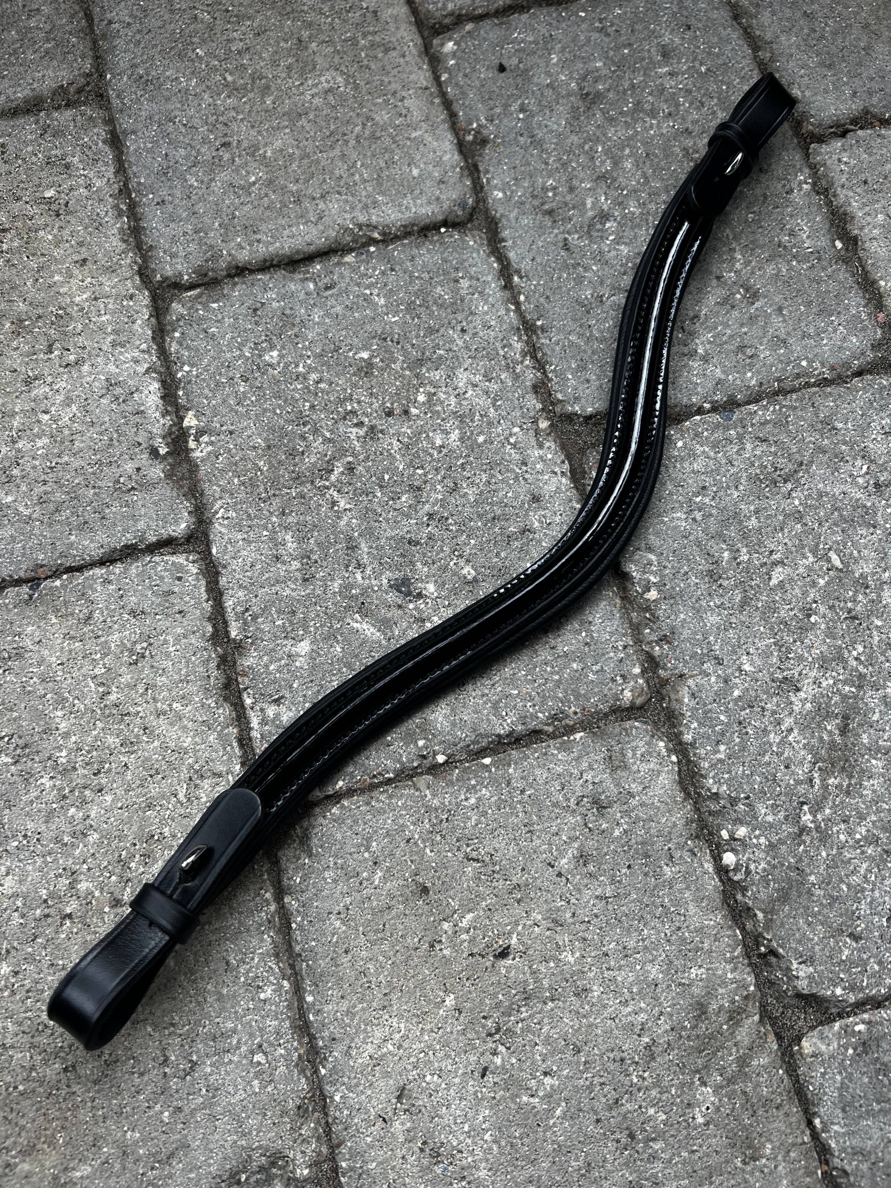 PH deluxe pandebånd plain shine Black - Aríus Icehorse Line