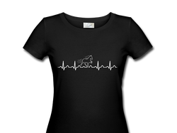 Lenida design t-shirt heartbeat - Aríus