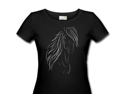 Lenida design t-shirt islandshest - Aríus