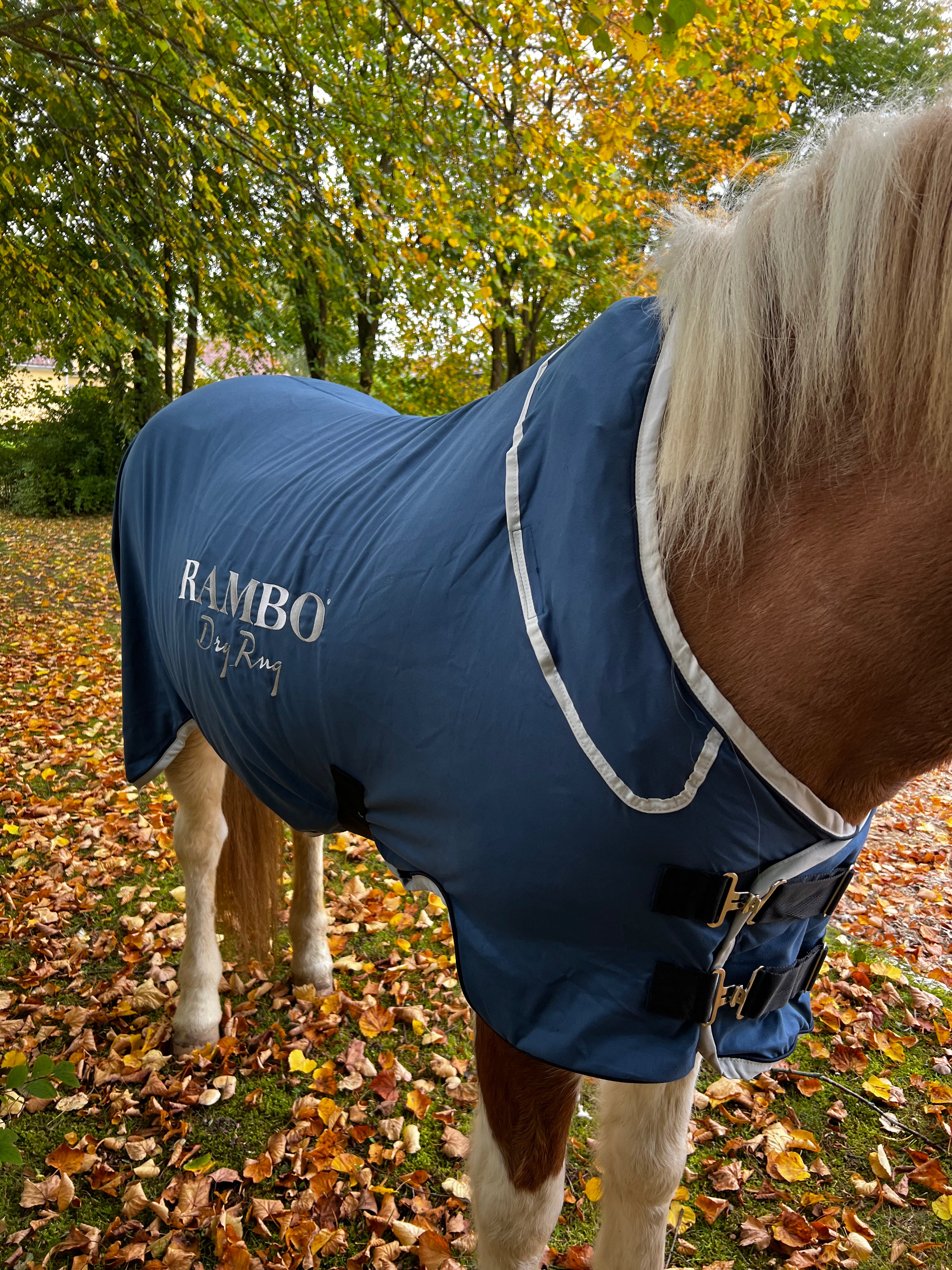 Horseware Rambo Dry Rug SUPREME, blå - Aríus Icehorse Line