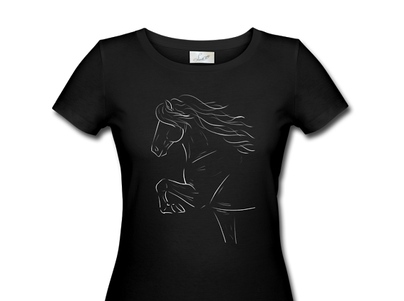 Lenida design t-shirt tölthest - Aríus